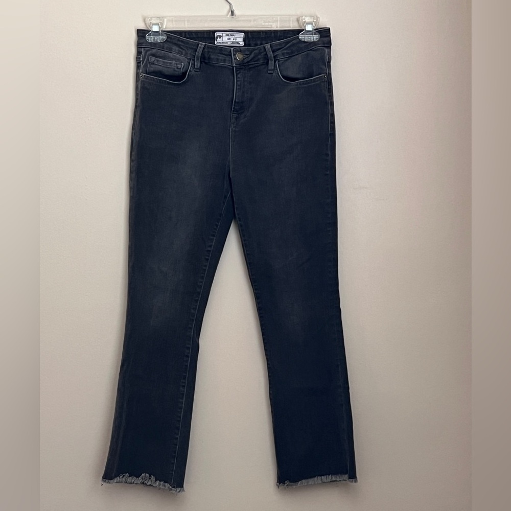 Free People Faded Black High Rise Jeans